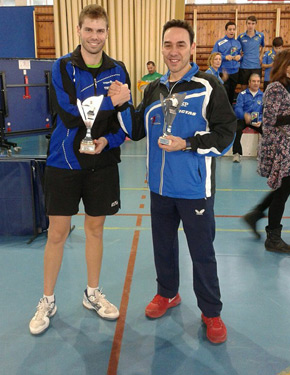 David Alonso, subcampeón y Andrés Pérez, campeón del torneo